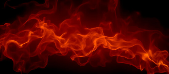 Fototapeta premium Fiery flame on dark background graphic design element for creative projects, digital artwork fiery abstract image glowing effects hot burning fire light pattern bright flame graphic