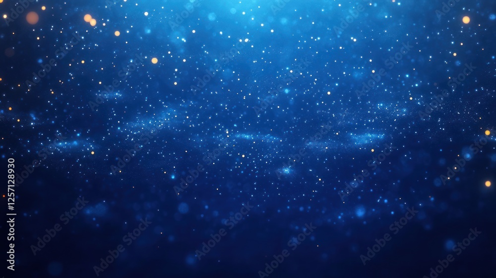 Poster floating light particles underwater abstract tranquil scene impressionist style