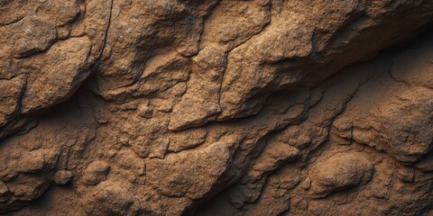 Fototapeta premium a close up of a rock wall with some small rocks