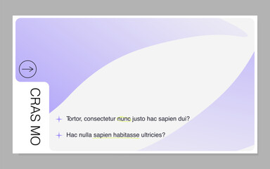 Professional and clean vector slide template for presentations. This file is perfect for business, marketing, and data-driven presentations. Use it for any print and digital materials