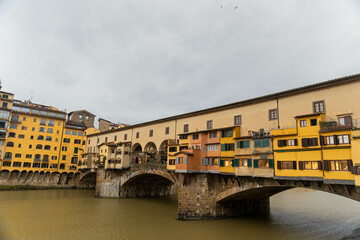 Fototapeta premium View of the Ponte Vecchio in Florence, Italy