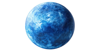 blue planet isolated on white background