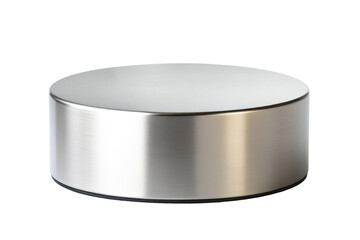 Stainless steel podium on a transparent background 