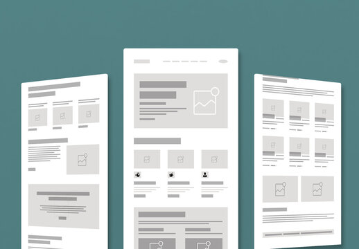 Sport Wireframe Landing Layout