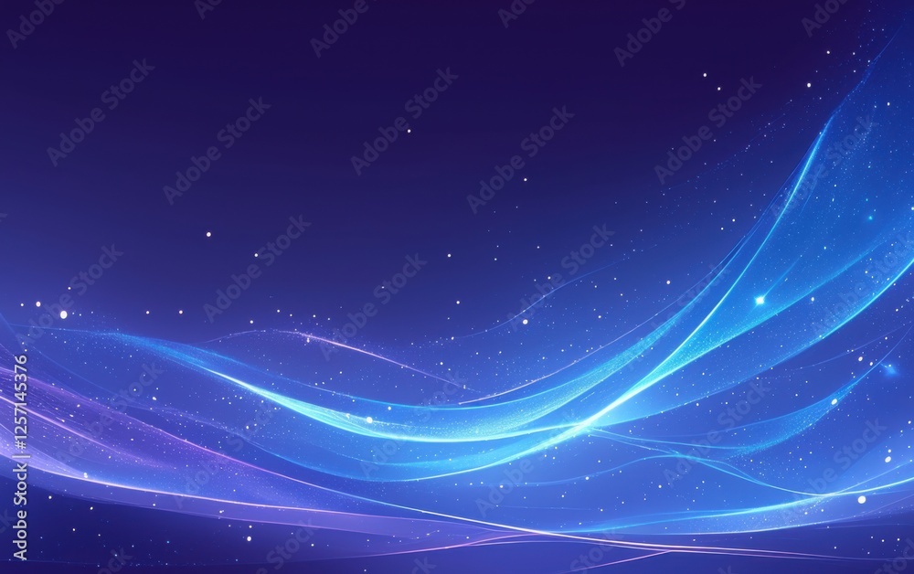 Wall mural abstract celestial aurora background with celestial aurora and ethereal light waves. emphasizing cos