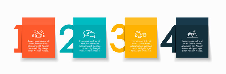 Infographic design template with place for your data. Vector illustration.