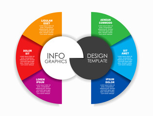 Infographic design template with place for your data. Vector illustration.
