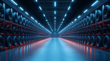 Warehouse Storage of Automobile Tires