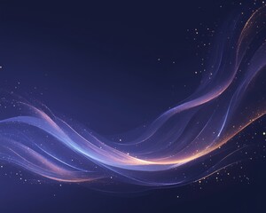 Abstract cosmic light waves background with cosmic light waves and ethereal glow effects. Emphasizing space elegance and fluid motion, ideal for cosmic art and dreamy designs.