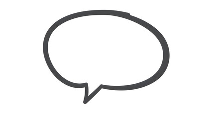 Hand Drawn Speech Bubble Vector Illustration for Communication and Design