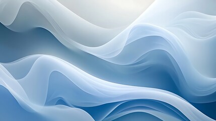 Fototapeta premium Abstract Blue and White Wave Abstract Design