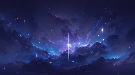 Abstract cosmic nebula texture background with cosmic nebula texture and swirling star clusters. Emphasizing celestial depth and artistic wonder, ideal for space-themed designs and dreamy visuals.