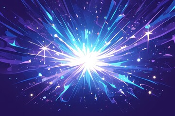 Naklejka premium Abstract cosmic flare patterns background. Featuring cosmic flare patterns and bright colors. Emphasizing depth and movement. Ideal for space and dynamic themes.