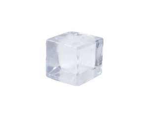 ice cube isolated on white background