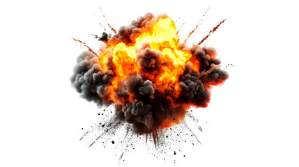 Fiery Explosion Smoke and Fire Dramatic Blast,
