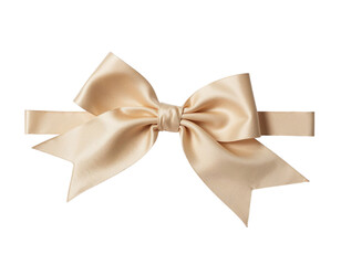 Naklejka premium golden bow isolated on white