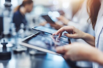 Collaborative Teamwork Using Tablets in a Modern Tech Lab