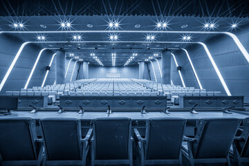 Modern Conference Hall with Sleek Design and Spacious Seating