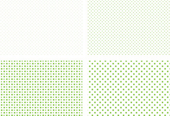 緑色のハーフトーンのドットパターン背景