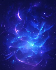 Obraz premium Abstract cosmic glow swirls background. Featuring cosmic glow swirls and bright colors. Emphasizing movement and depth. Ideal for space and artistic themes.