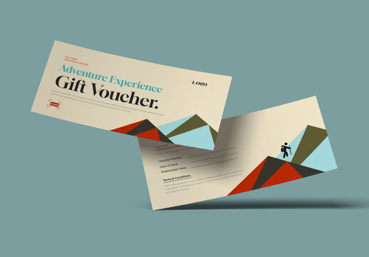 Adventure Experience Gift Voucher Template