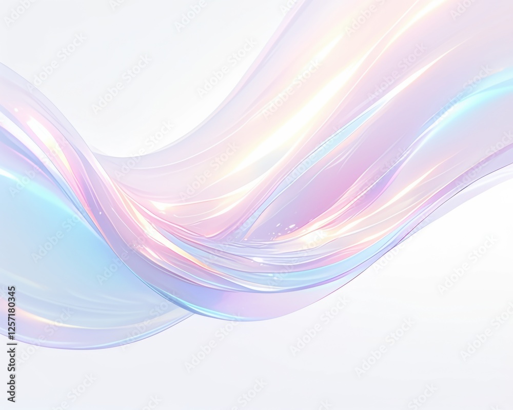 Sticker abstract dreamy light reflections background with dreamy light reflections and soft color gradients.