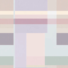 Abstract geometric composition featuring soft pastel colors and layered shapes in a harmonious design