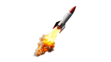 Rocket Launch Fiery Ascent Space Exploration,