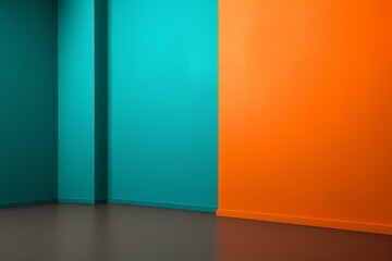 colorful empty room