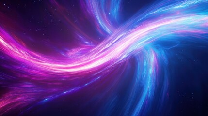 Fototapeta premium Abstract cosmic scene with luminous swirling clouds of color