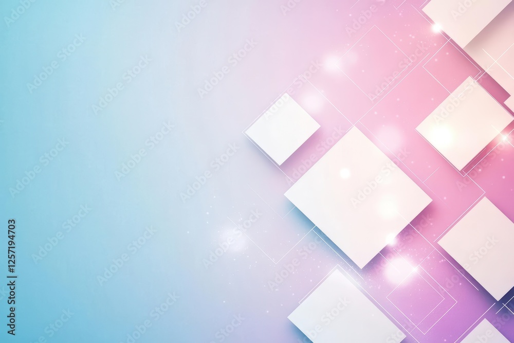Aufkleber abstract geometric background featuring squares and stars in a visually engaging layout