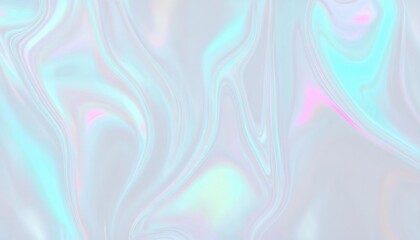 Obraz premium soft iridescent pastel holographic swirl texture for digital design, background, and dreamy aesthetic visuals