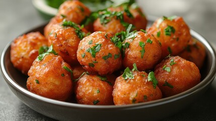 Pakora delicious indian snack on plate.