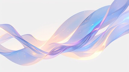 Abstract ethereal light flows background with ethereal light flows and dynamic color gradients. Emphasizing celestial beauty and fluid motion, ideal for artistic and modern visual designs.