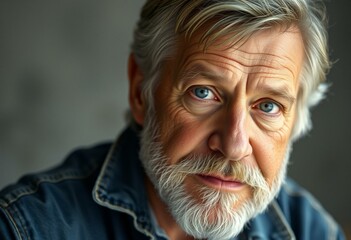 Old man trying to look young and rebellious