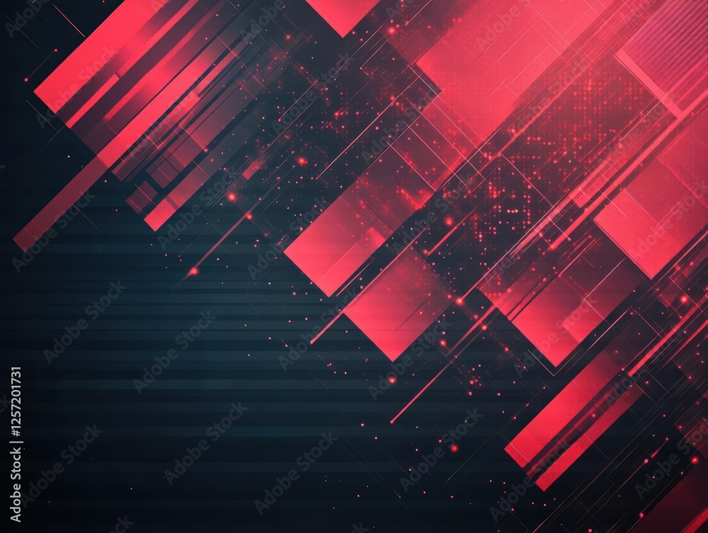 Aufkleber Red and black abstract background design with fluid shapes and textures for creative projects