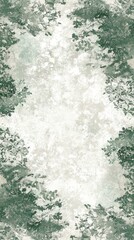 Green leaves frame, textured background, nature backdrop, design element