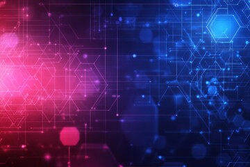 Abstract technology background featuring glowing lines and dots in a futuristic design concept