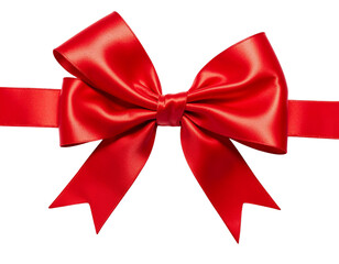 Fototapeta premium red bow isolated on white