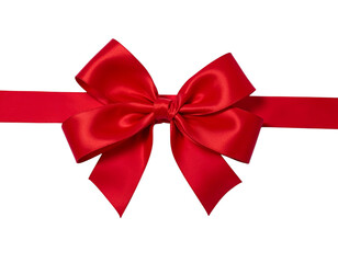Fototapeta premium red bow isolated on white
