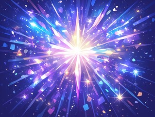 Naklejka premium Abstract cosmic radiant auras background. Featuring cosmic radiant auras with vivid colors. Emphasizing depth and glowing brilliance. Ideal for space and artistic themes.