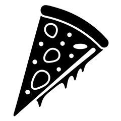 Pizza Slice Icon Vector Illustration Design for Food, Restaurant, and Culinary Graphics