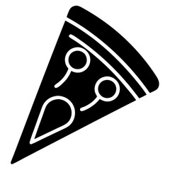 Pizza Slice Icon Vector Illustration Design for Food, Restaurant, and Culinary Graphics