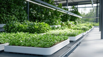 Indoor farm, growing greens, vertical farming, sustainable agriculture