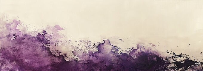 Obraz premium Abstract Painting With Purple And Cream Tones. Perfect For Backgrounds Or Adding A Touch Of Art To Your Design.