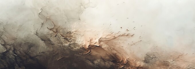 Fototapeta premium Abstract Brown And Gray Watercolor Art. Dynamic, Fluid Design Great For Backgrounds Or Textures.