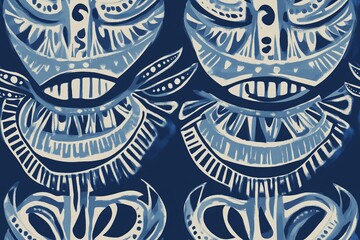 Hand drawn trible ethnic seamless pattern.