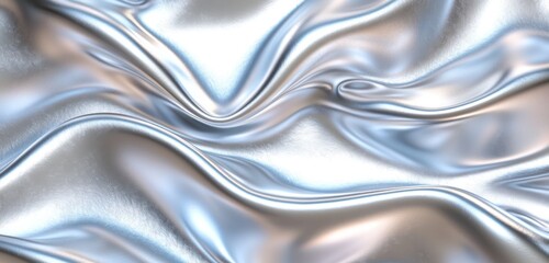 Fototapeta premium Subtle gradients and seamless textures on smooth metallic pearl silver aluminum create a refined and polished surface.