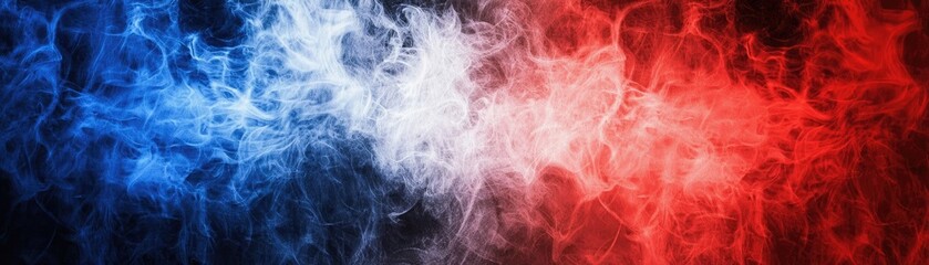 Red and blue smoke swirls, abstract background (1)