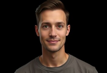 Obraz premium Male portrait with a neutral facial expression